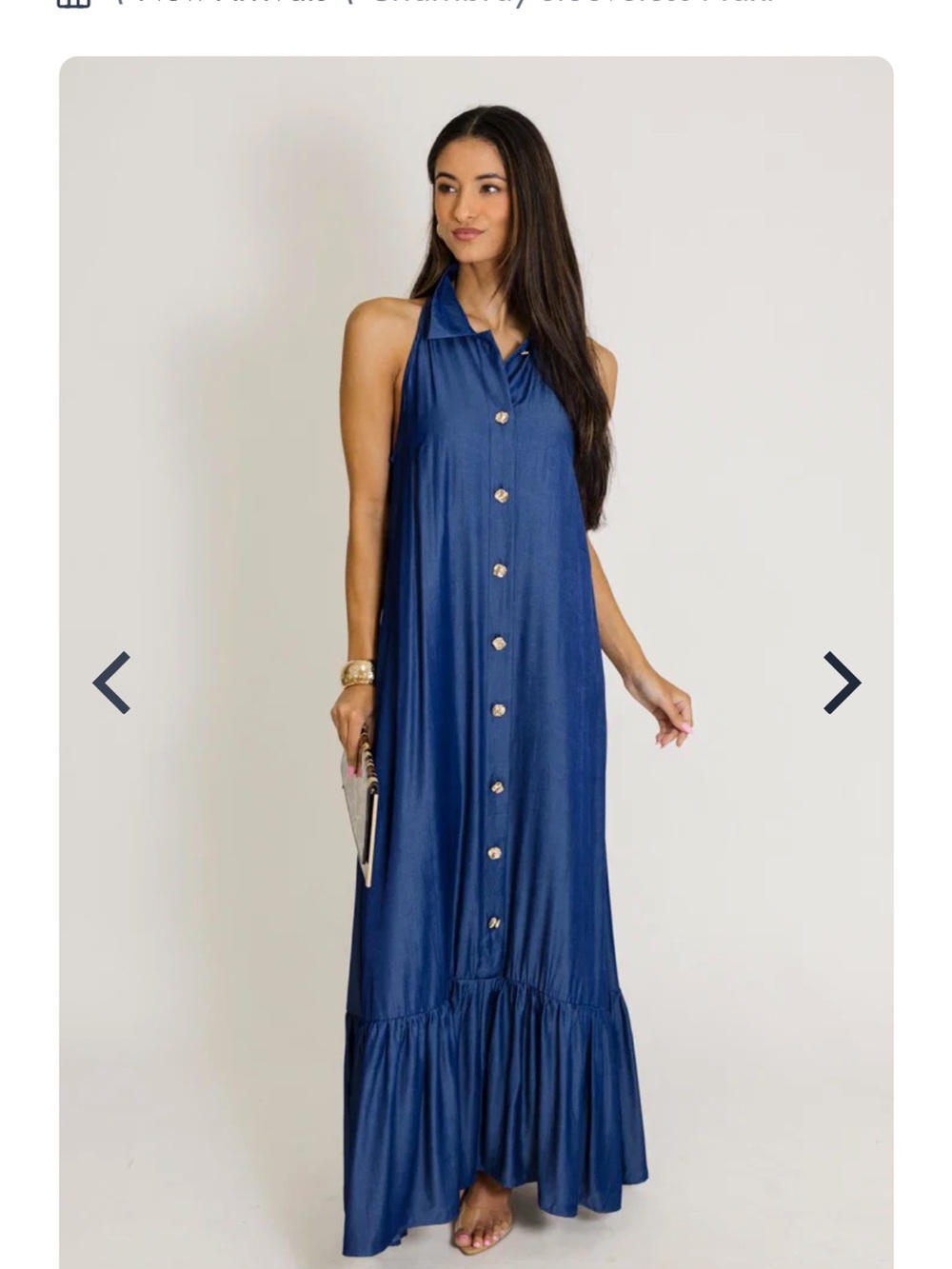 Chambray Maxi Dress